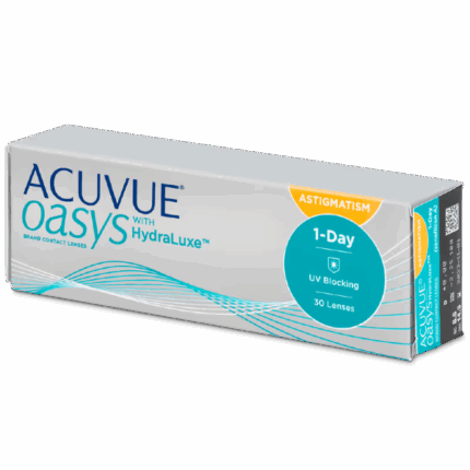 ACUVUE® OASYS 1-DAY with HydraLuxe® TECHNOLOGY for ASTIGMATISM