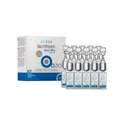 Acu pilieni AVIZOR Lacrifresh Ocu-dry unidose 0.3%